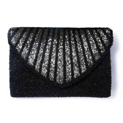 BEADS CLUTCH BLACK