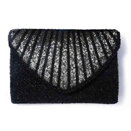 BEADS CLUTCH BLACK