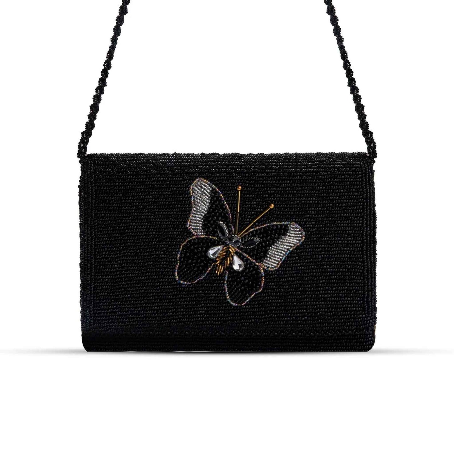 BEADS CLUTCH BUTTERFLY