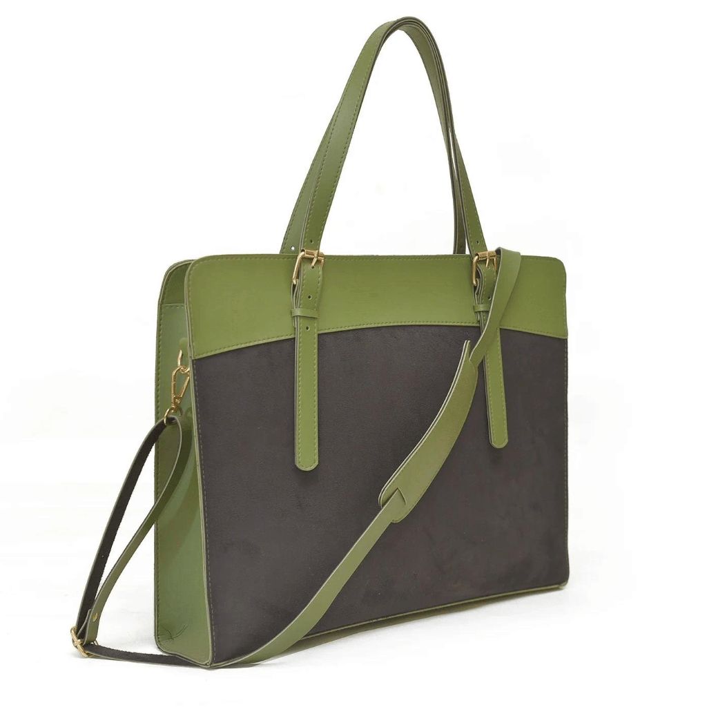 CRAZE_LAPTOP_BAG_SUEDE_GREEN_1