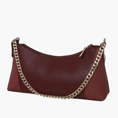 CRESCENT BAG MAROON