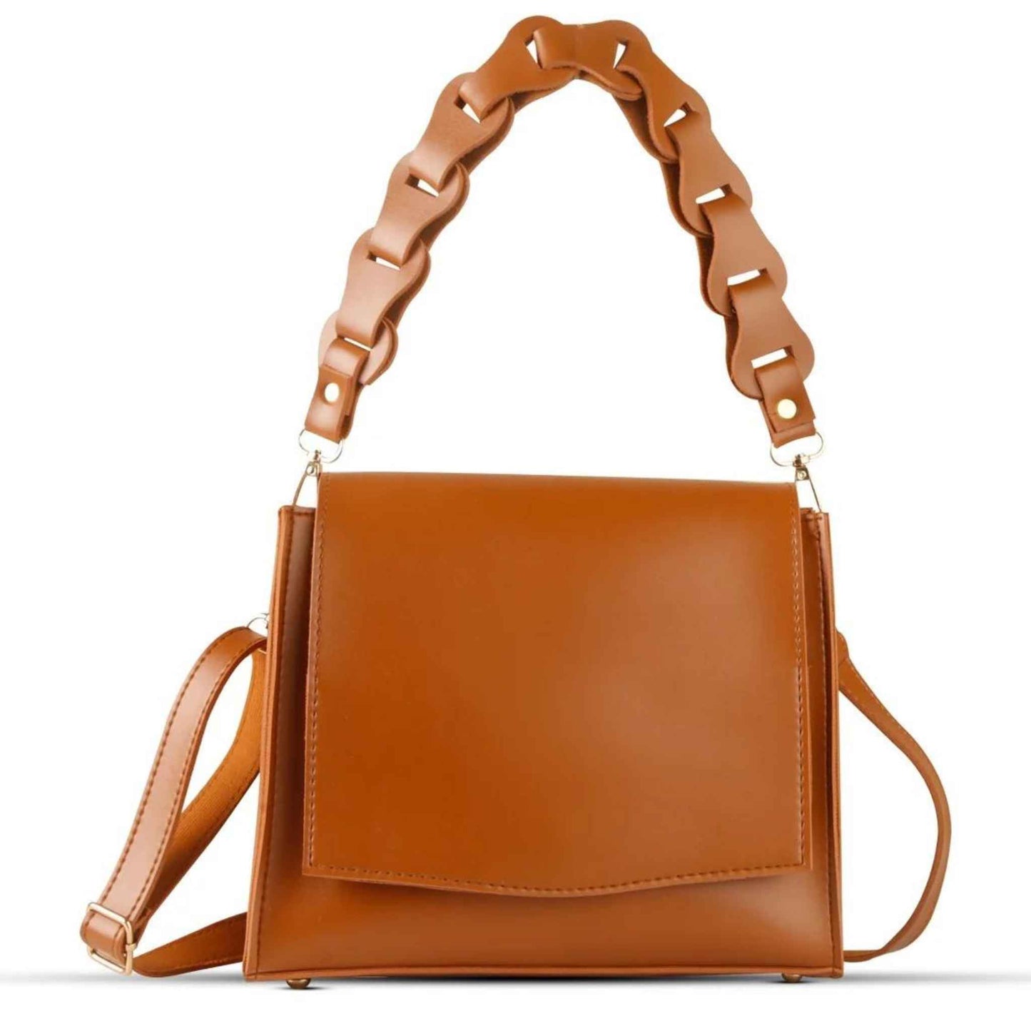 FIONA FLAP BAG BROWN