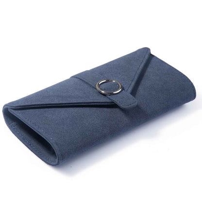 SONATA SUEDE CLUTCH BLUE