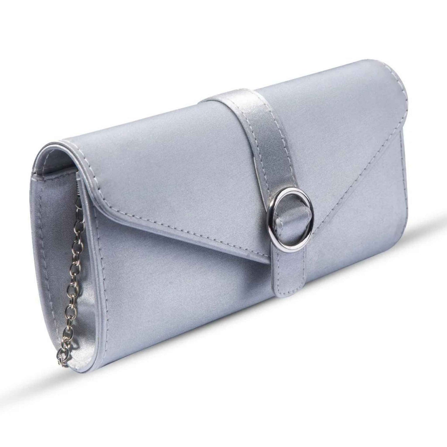 SONATA SUEDE CLUTCH GREY