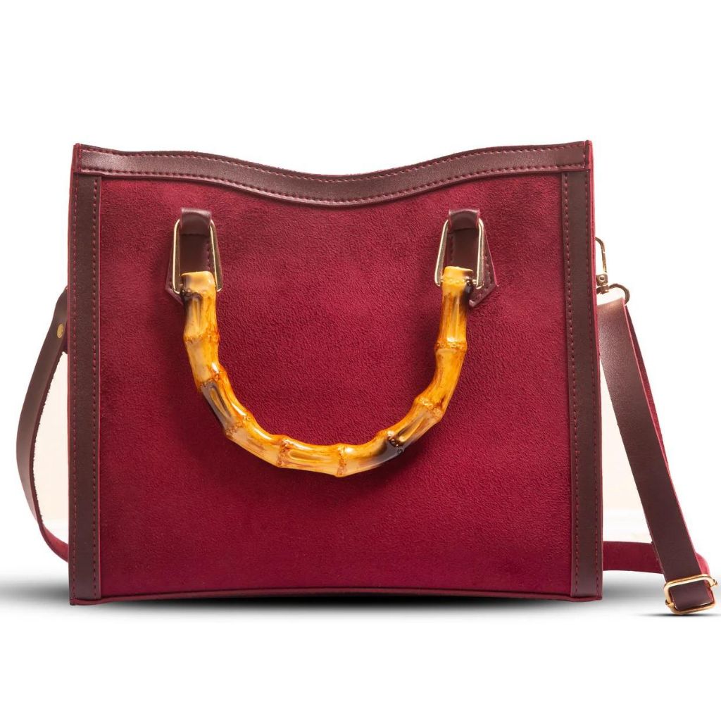 WOOD_CRAFT_SUEDE_BAG_MAROON